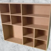 Hobi ADN 90355 MODEL Kupa Şişe Kavanoz Koyma Rafı Ahşap MDF HAM El Yapım - 6