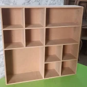 Hobi ADN 90355 MODEL Kupa Şişe Kavanoz Koyma Rafı Ahşap MDF HAM El Yapım - 8