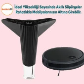 Elista Mobilya Ayağı Sehpa Tv Ünitesi Ayakları Yükseltici 15 Cm Siyah Krom - 5