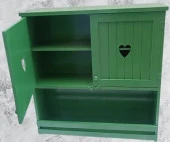 Hobi ADN 90356 Mutfak Dolap Terek Kalp Kapaklı Ahşap MDF Parlak Yeşil El Yapım - 4