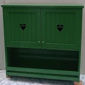 Hobi ADN 90356 Mutfak Dolap Terek Kalp Kapaklı Ahşap MDF Parlak Yeşil El Yapım - 8