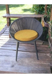 Grasia home Eylo Sandalye Metal Sandalye Mutfak Sandalyesi Çalışma Masası Sandalyesi, Makyaj Masası Sandalyesi - 1