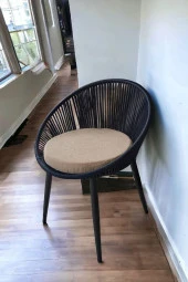 Grasia home Eylo Metal Sandalye Mutfak Sandalyesi, Makyaj Masası Sandalyesi, Çalışma Masası Sandalyesi thumbnail 1