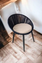 Grasia home Eylo Metal Sandalye Mutfak Sandalyesi, Makyaj Masası Sandalyesi, Çalışma Masası Sandalyesi thumbnail 2