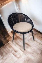 Grasia home 4 Adet Eylo Metal Sandalye Mutfak Sandalyesi, Makyaj Masası Sandalyesi thumbnail 1