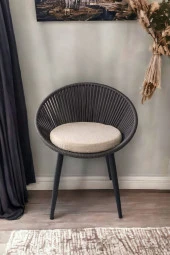 Grasia home Eylo Metal Sandalye Mutfak Sandalyesi, Makyaj Masası Sandalyesi, Çalışma Masası Sandalyesi thumbnail 2