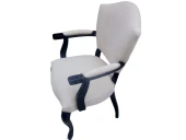 Sandalye 19443 Kelebek Berjer Model Kayın Aslan Ayak Klasik ceviz Kalite kumaş - 5