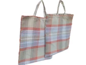 PAZAR ÇANTA 18556 2Ad Döşeme Kumaş Renkli Desenli 40 kg Taşıma Kapasite El Yapım - 3