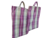 PAZAR ÇANTA18557 2Ad Döşemelik Kumaş Mor Renkli Desen 40kg Taşıma Kapasite - 1