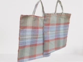 PAZAR ÇANTA 18556 2Ad Döşeme Kumaş Renkli Desenli 40 kg Taşıma Kapasite El Yapım - 4