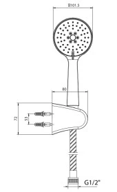 ECA Niobe Mafsallı Duş Seti Banyo Üst Takımı 102117377 - 2