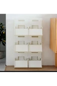 1 Adet   Lyon Krem Ayakkabı Rafı Dikey İstiflenebilir Çok Katmanlı Yerden Tasarruflu Raf thumbnail 4