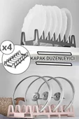 4 Adet 8 Bölmeli Rinnin Plastik Tabaklık Kurutmalık - 1