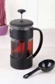 Ölçü Kaşıklı French Press Filtre Kahve Ve Bitki Çayı Demliği 350 ML - 1