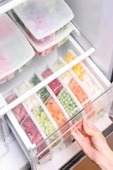 10 Adet 2 Boy Şeffaf Bölmeli Saklama Kabı Seti 5+5 (5 ADET 400 ML) (5 ADET 1000 ML) Buzluk Kabı - 5