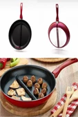 Ramazan İftar Sahur Seti 30 cm Çift Bölmeli Tava + Makarna Tenceresi Süzgeçli - 3