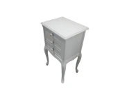 Komodin 17749 Klasik Kayın Aslan Ayak Parlak Beyaz Lake Porselen Kulp El Yapım - 6