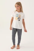 Arnetta Kız Çocuk Garson Krem  Pijama Takımı 2871 - 1