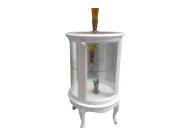 Gümüşlük 17429 Yuvarlak MODEL Parlak Beyz Kayın Aslan ayak Bombe Cam 78 El Yapım thumbnail 1