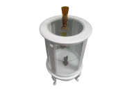 Gümüşlük 17429 Yuvarlak MODEL Parlak Beyz Kayın Aslan ayak Bombe Cam 78 El Yapım thumbnail 2