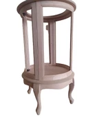 Gümüşlük 17328 Yuvarlak MODEL 98 HAM Kayın Lükens Aslan Ayak Bombe Cam El Yapım thumbnail 1