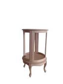 Gümüşlük 17328 Yuvarlak MODEL 98 HAM Kayın Lükens Aslan Ayak Bombe Cam El Yapım thumbnail 3