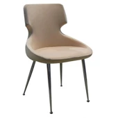 Sandalye 13723 Milenyum Model Metal çelik nikelaj Dökme sünger babyface kumaş - 1