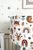 Gökkuşağı Ve Hayvanlar Çocuk Odası Lambader - 3