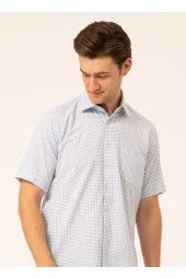 Kısa Kollu Gömlek, L, Mavi thumbnail 3