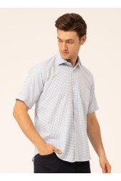 Kısa Kollu Gömlek, L, Mavi thumbnail 4