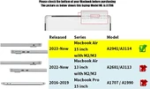 Apple Macbook Air 15inç M3 A3114 Kılıf Simli Ön Arka Kapak - 5