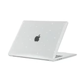 Apple Macbook Air 15inç 2024 M3 M2 A3114 A2941 Kılıf Simli Ön Arka Kapak - 1