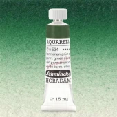 Schmincke Horadam Aquarell Tube 15ml Seri 2 Permanent Green Olive 534 - 1