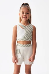 Kız Çocuk Pop Crop Bluz 36515 - 12