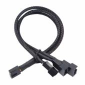 1 to 3 Çoğaltıcı 25cm Fan Uzatma Kablosu Y Tip 4 Pin 3 Pin Bilgisayar Kasa Anakart Ekran Kartı - 1
