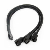 1 to 3 Çoğaltıcı 25cm Fan Uzatma Kablosu Y Tip 4 Pin 3 Pin Bilgisayar Kasa Anakart Ekran Kartı - 3
