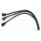 1 to 3 Çoğaltıcı 25cm Fan Uzatma Kablosu Y Tip 4 Pin 3 Pin Bilgisayar Kasa Anakart Ekran Kartı - 7