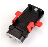 FORTE GT 6139-2 Bisiklet Ön Işık 500 Lümen Usb Şarjlı Yüksek Güçlü Far ve Telefon Tutucu Kırmızı - 1