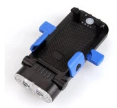 FORTE GT 6139-2 Bisiklet Ön Işık 500 Lümen Usb Şarjlı Yüksek Güçlü Far Telefon Tutucu Mavi - 1