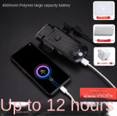 FORTE GT 6139-2 Bisiklet Ön Işık 500 Lümen Usb Şarjlı Yüksek Güçlü Far Telefon Tutucu Mavi - 3