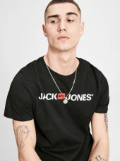 Jack Jones Logo Crew Neck Noos Erkek Tişört 12137126 - 6