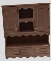 Hobi ADN 90357 Mutfak Dolap Terek Klasik Model CNC Kesim Ahşap MDF Ham El Yapım thumbnail 5