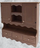 Hobi ADN 90357 Mutfak Dolap Terek Klasik Model CNC Kesim Ahşap MDF Ham El Yapım thumbnail 6