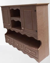 Hobi ADN 90357 Mutfak Dolap Terek Klasik Model CNC Kesim Ahşap MDF Ham El Yapım thumbnail 8