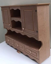 Hobi ADN 90357 Mutfak Dolap Terek Klasik Model CNC Kesim Ahşap MDF Ham El Yapım thumbnail 9