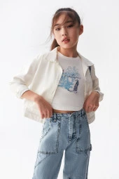 Kız Çocuk Vintage Ceket 36314 thumbnail 6