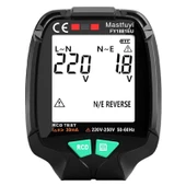 Powermaster 30V 250V Tam Ekran Soket Test Cihazı Priz Volt Akım Voltaj Test Cihazı Ölçüm Aleti - 1