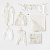 Kız Bebek Hastane Çıkışı 10 Parça Newborn Set AC25311 - 1