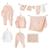 Kız Bebek Hastane Çıkışı 10 Parça Newborn Set AC25311 - 2