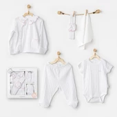 Kız Bebek Hastane Çıkışı 5 Parça Newborn Set Have A Nıce Day AC24650 - 1
